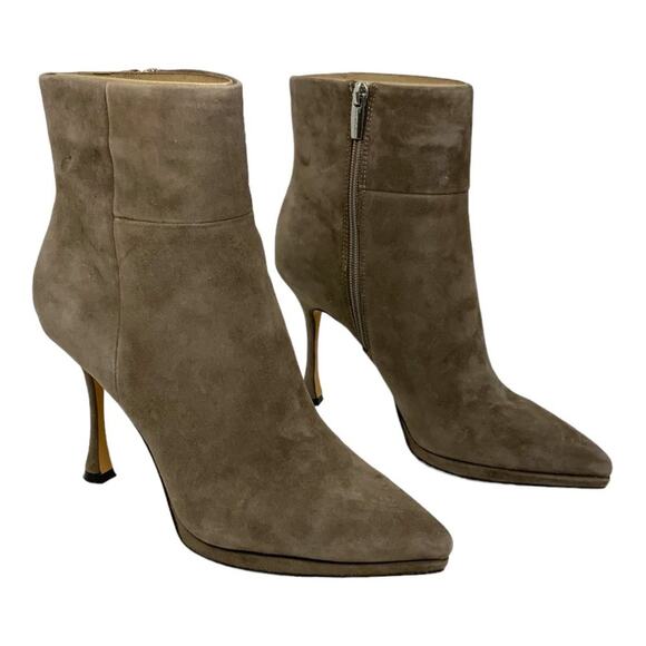 Vince Camuto Pitonnda Pointed Toe Suede Bootie Taupe Size 7.5 NWT $169 MSRP - Picture 3 of 8